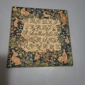 Traditional Tapestries Ely Cathedral Medieval Animals Sampler Plaque